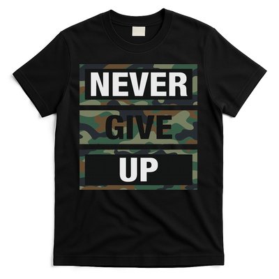 Bahaa's Don't Give Up Illustration Quotes Novelty  T-Shirt