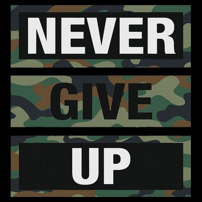 Bahaa's Don't Give Up Illustration Quotes Novelty  T-Shirt