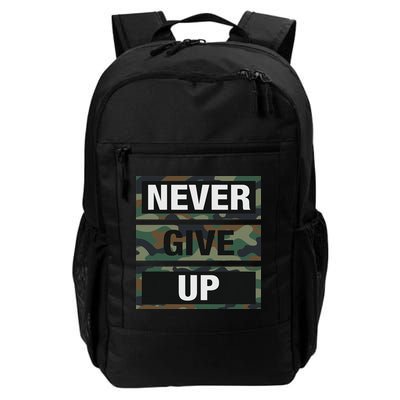 Bahaa's Don't Give Up Illustration Quotes Novelty  Backpack