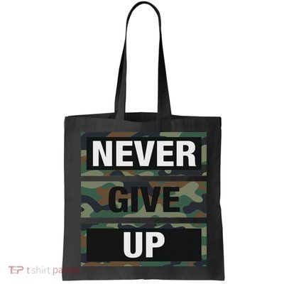 Bahaa's Don't Give Up Illustration Quotes Novelty  Bag