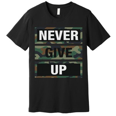 Bahaa's Don't Give Up Illustration Quotes Novelty  Premium T-Shirt
