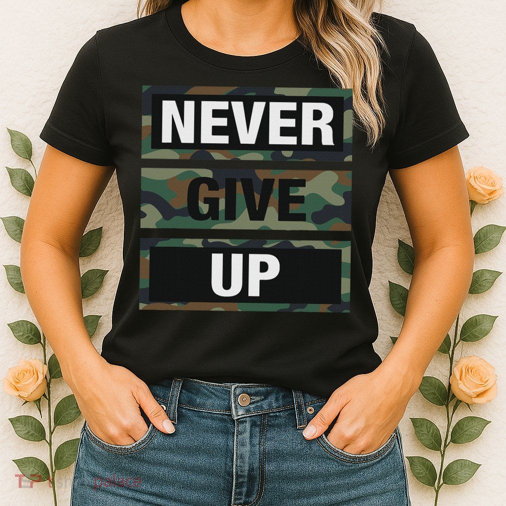 Bahaa's Don't Give Up Illustration Quotes Novelty  Womens T-Shirt