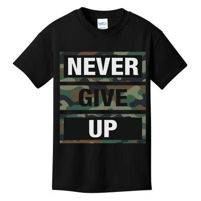 Bahaa's Don't Give Up Illustration Quotes Novelty  Kids T-Shirt