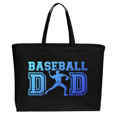 Baseball Dad Gift For FatherS Day Gift Cotton Canvas Jumbo Tote