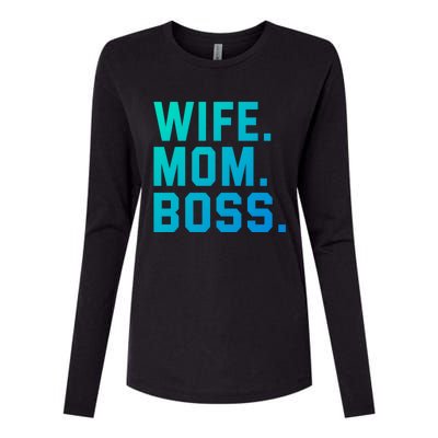 Boss Day Great Gift Wife Mom Boss Mama MotherS Day Birthday Gift Womens Cotton Relaxed Long Sleeve T-Shirt