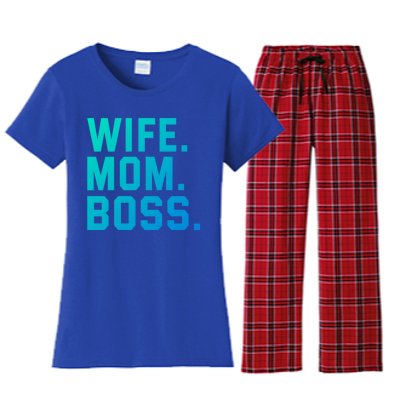 Boss Day Great Gift Wife Mom Boss Mama MotherS Day Birthday Gift Women's Flannel Pajama Set