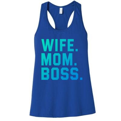 Boss Day Great Gift Wife Mom Boss Mama MotherS Day Birthday Gift Women's Racerback Tank