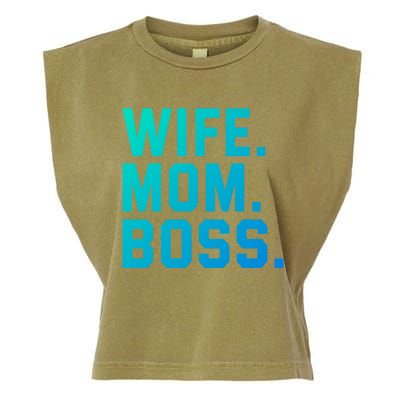 Boss Day Great Gift Wife Mom Boss Mama MotherS Day Birthday Gift Garment-Dyed Women's Muscle Tee