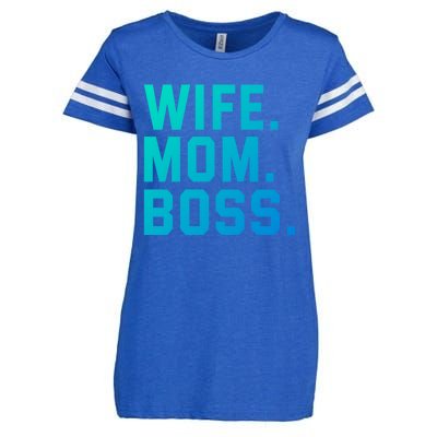 Boss Day Great Gift Wife Mom Boss Mama MotherS Day Birthday Gift Enza Ladies Jersey Football T-Shirt