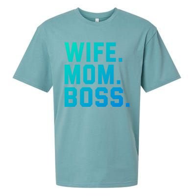 Boss Day Great Gift Wife Mom Boss Mama MotherS Day Birthday Gift Sueded Cloud Jersey T-Shirt