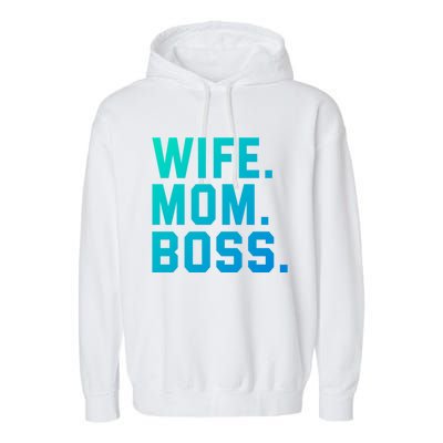 Boss Day Great Gift Wife Mom Boss Mama MotherS Day Birthday Gift Garment-Dyed Fleece Hoodie