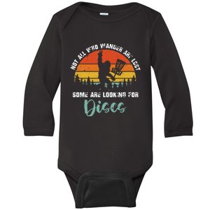 Bigfoot Disc Golf Big Foot Sasquatch Gifts Baby Long Sleeve Bodysuit