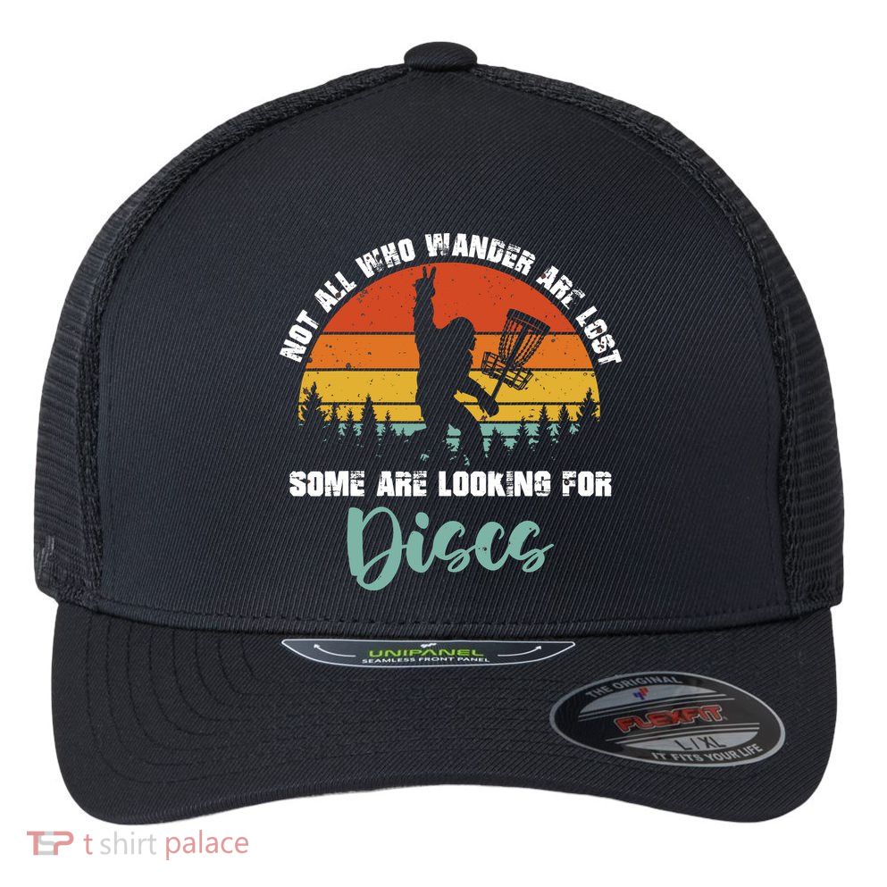 Bigfoot Disc Golf Big Foot Sasquatch Gifts For Flexfit Unipanel Trucker Cap