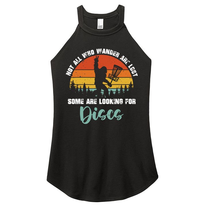 Bigfoot Disc Golf Big Foot Sasquatch Gifts For Women's Perfect Tri Rocker Tank