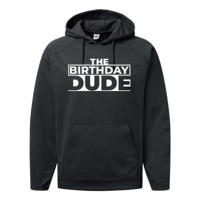 Birthday Dude Graphic Novelty Performance Fleece Hoodie