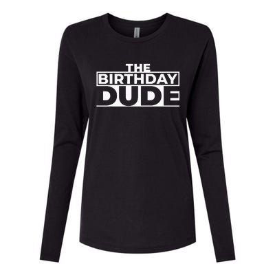 Birthday Dude Graphic Novelty Womens Cotton Relaxed Long Sleeve T-Shirt