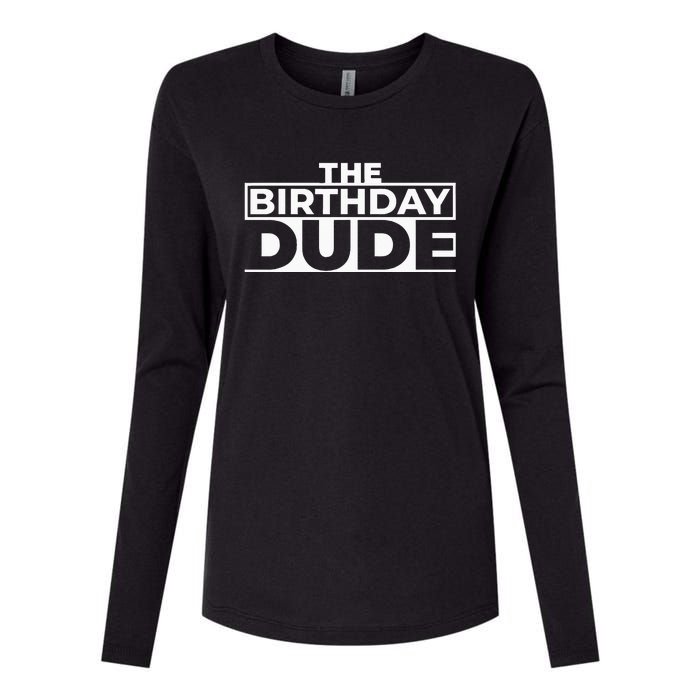 Birthday Dude Graphic Novelty Womens Cotton Relaxed Long Sleeve T-Shirt