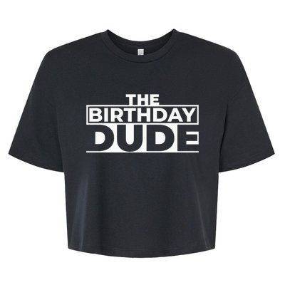 Birthday Dude Graphic Novelty Bella+Canvas Jersey Crop Tee