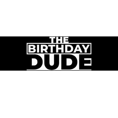 Birthday Dude Graphic Novelty Bumper Sticker