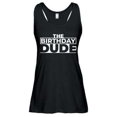 Birthday Dude Graphic Novelty Ladies Essential Flowy Tank