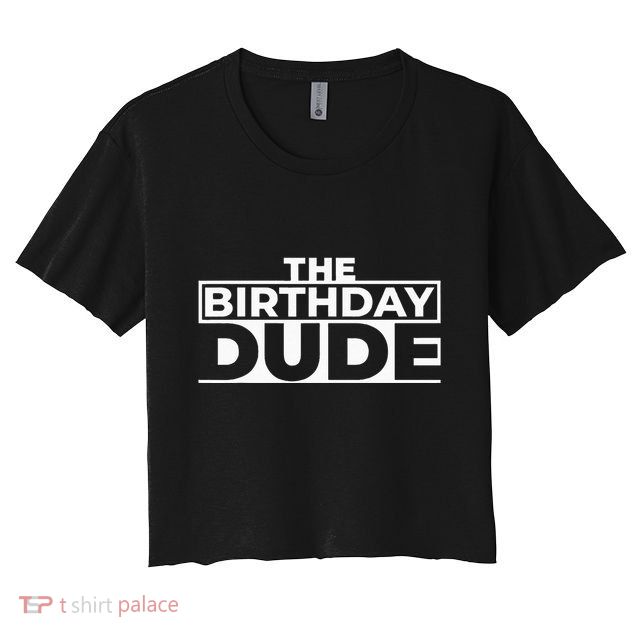Birthday Dude Graphic Novelty Crop Top