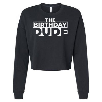 Birthday Dude Graphic Novelty Cropped Pullover Crew