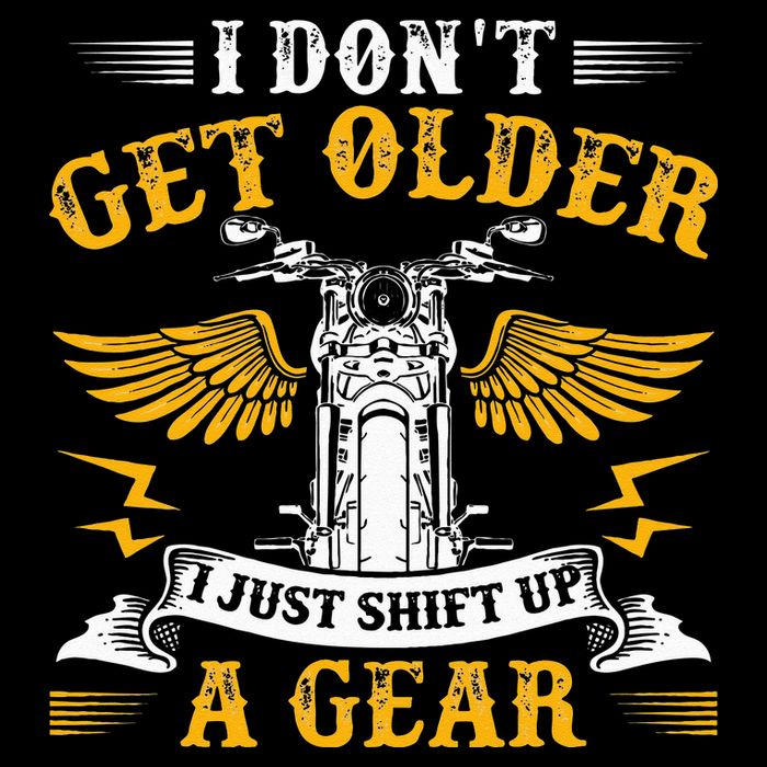 Bikers DonT Get Older Motorcycle Funny Biker Cooling Performance Crew T-Shirt