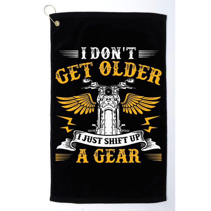 Bikers DonT Get Older Motorcycle Funny Biker Golf Towel