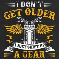 Bikers DonT Get Older Motorcycle Funny Biker Golf Towel