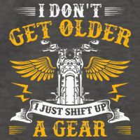 Bikers DonT Get Older Motorcycle Funny Biker Vector Backpack
