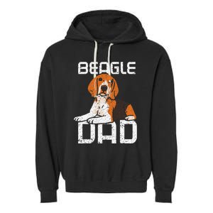 Beagle Dad Guy Lover Dog Beagles Puppy Father Daddy Papa Garment-Dyed Fleece Hoodie