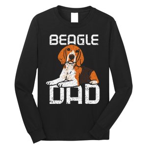 Beagle Dad Guy Lover Dog Beagles Puppy Father Daddy Papa Long Sleeve Shirt