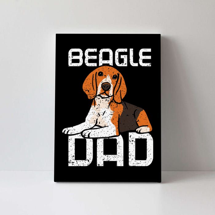 Beagle Dad Guy Lover Dog Beagles Puppy Father Daddy Papa Canvas