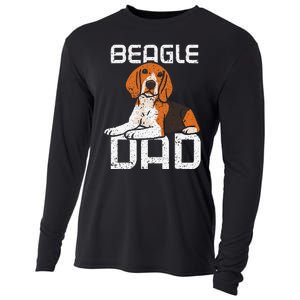 Beagle Dad Guy Lover Dog Beagles Puppy Father Daddy Papa Cooling Performance Long Sleeve Crew