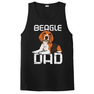 Beagle Dad Guy Lover Dog Beagles Puppy Father Daddy Papa PosiCharge Competitor Tank