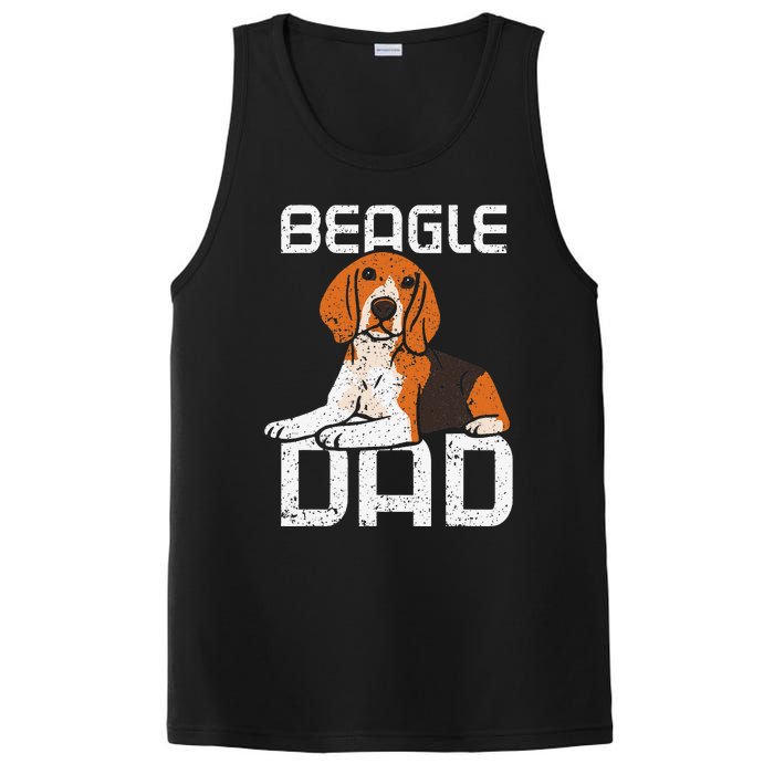 Beagle Dad Guy Lover Dog Beagles Puppy Father Daddy Papa PosiCharge Competitor Tank