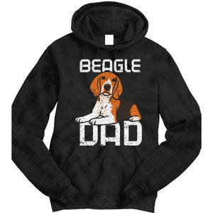 Beagle Dad Guy Lover Dog Beagles Puppy Father Daddy Papa Tie Dye Hoodie