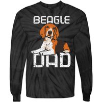 Beagle Dad Guy Lover Dog Beagles Puppy Father Daddy Papa Tie-Dye Long Sleeve Shirt