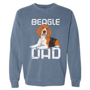 Beagle Dad Guy Lover Dog Beagles Puppy Father Daddy Papa Garment-Dyed Sweatshirt