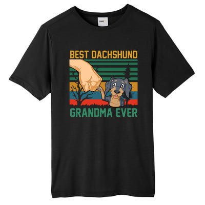 Best Dachshund Grandma Ever Tall Fusion ChromaSoft Performance T-Shirt