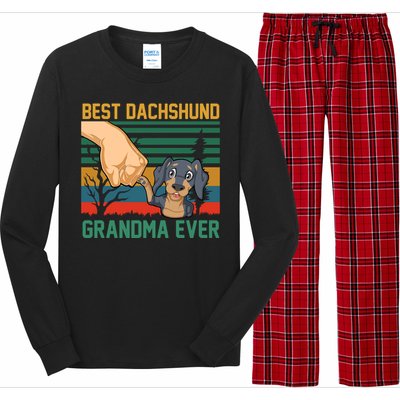 Best Dachshund Grandma Ever Long Sleeve Pajama Set