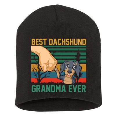 Best Dachshund Grandma Ever Short Acrylic Beanie