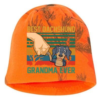 Best Dachshund Grandma Ever Kati - Camo Knit Beanie