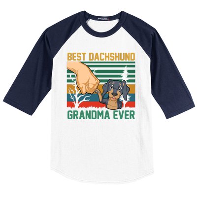 Best Dachshund Grandma Ever Baseball Sleeve Shirt