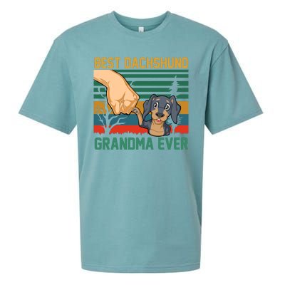 Best Dachshund Grandma Ever Sueded Cloud Jersey T-Shirt