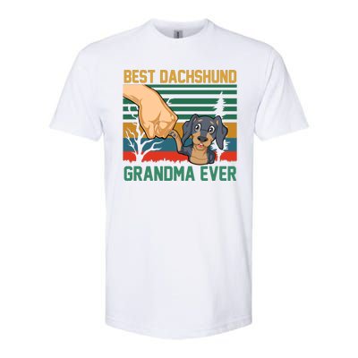 Best Dachshund Grandma Ever Softstyle CVC T-Shirt