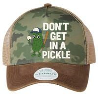 Baseball Don't Get In A Pickle Funny Legacy Tie Dye Trucker Hat