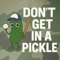 Baseball Don't Get In A Pickle Funny Legacy Tie Dye Trucker Hat