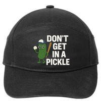 Baseball Don't Get In A Pickle Funny 7-Panel Snapback Hat