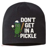 Baseball Don't Get In A Pickle Funny Sustainable Beanie